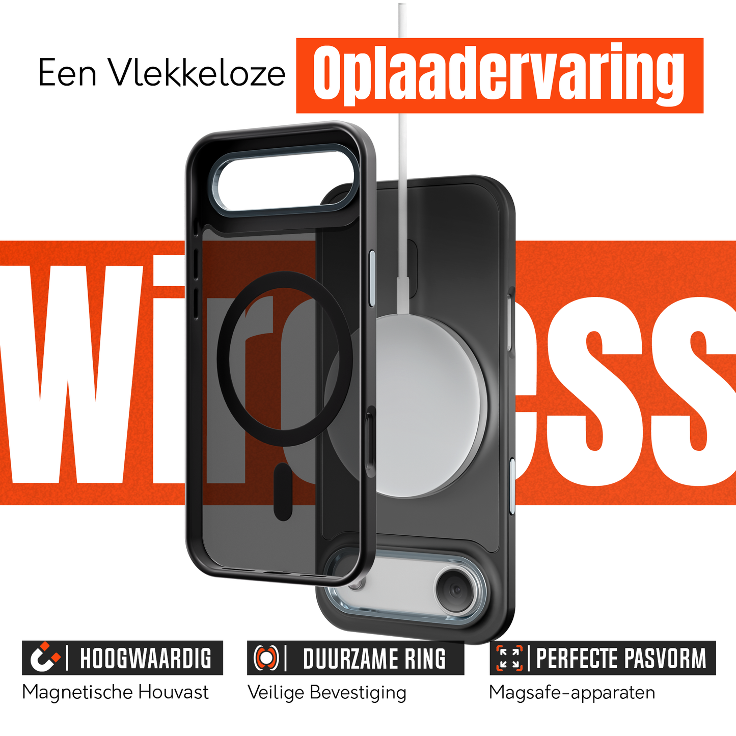iPhone 17 Air MagSafe hoesje Zwart