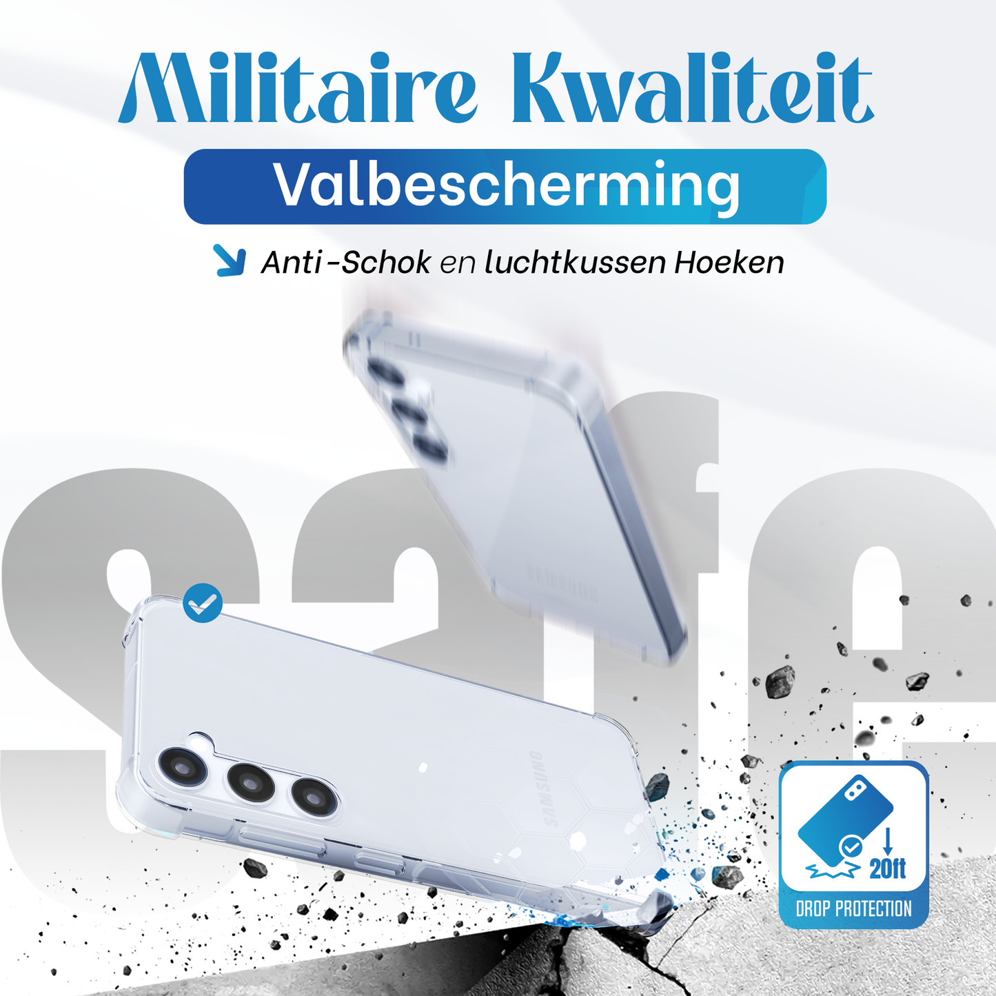 iTech Bumper Hoesje voor Samsung Galaxy S24 Plus/S25 Plus – Slank, Schokbestendig & Beschermend