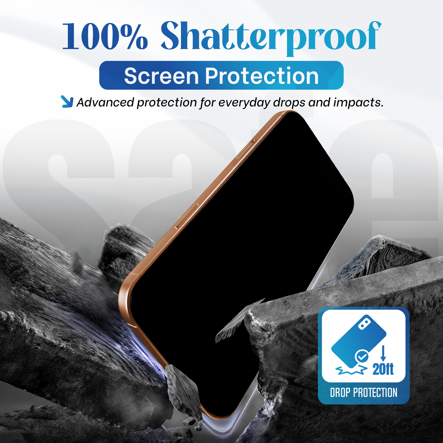 REOVO Privacy Screen Protector - Geschikt voor iPhone 17 Pro - Gorilla Glass Extra Hard - Installatie Tool