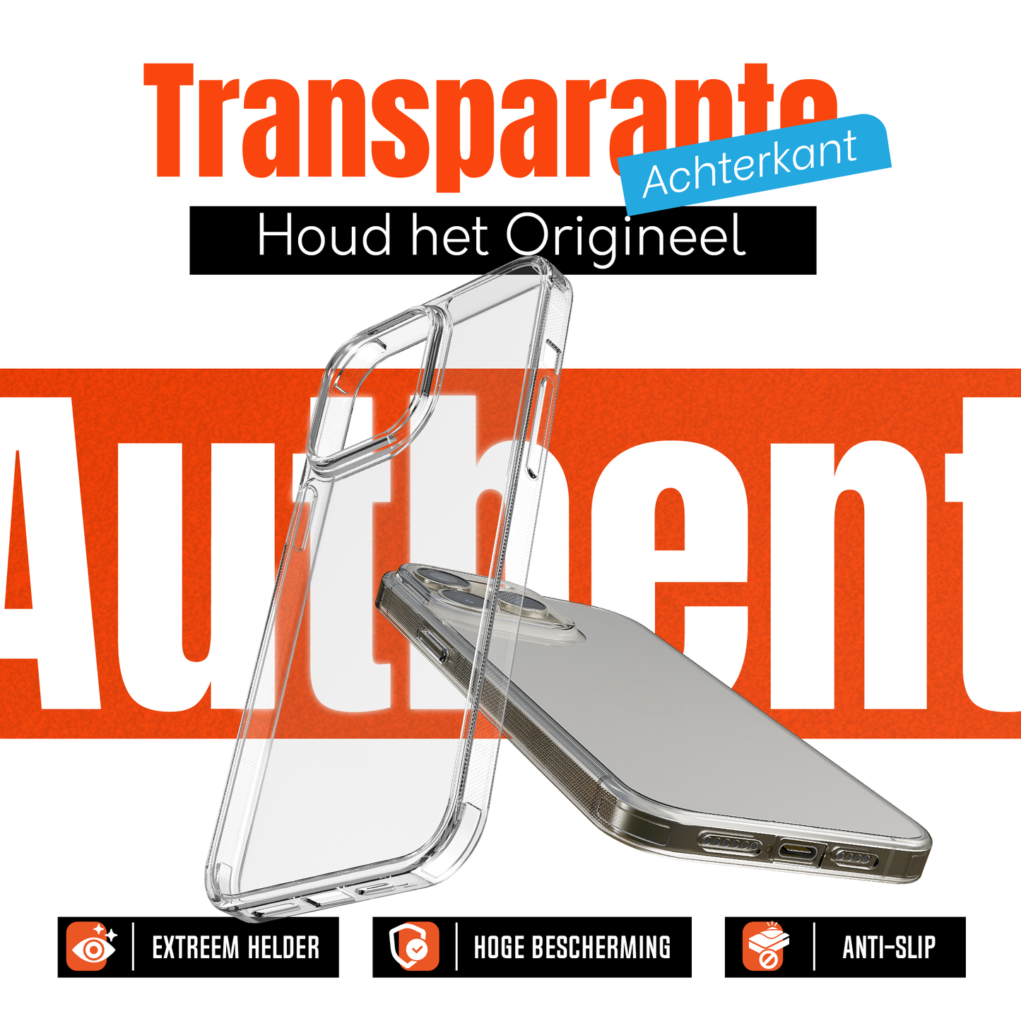 My Case Combo: Transparante Hoes met 2 Screenprotectors voor iPhone 15 Pro – Extra Veiligheid