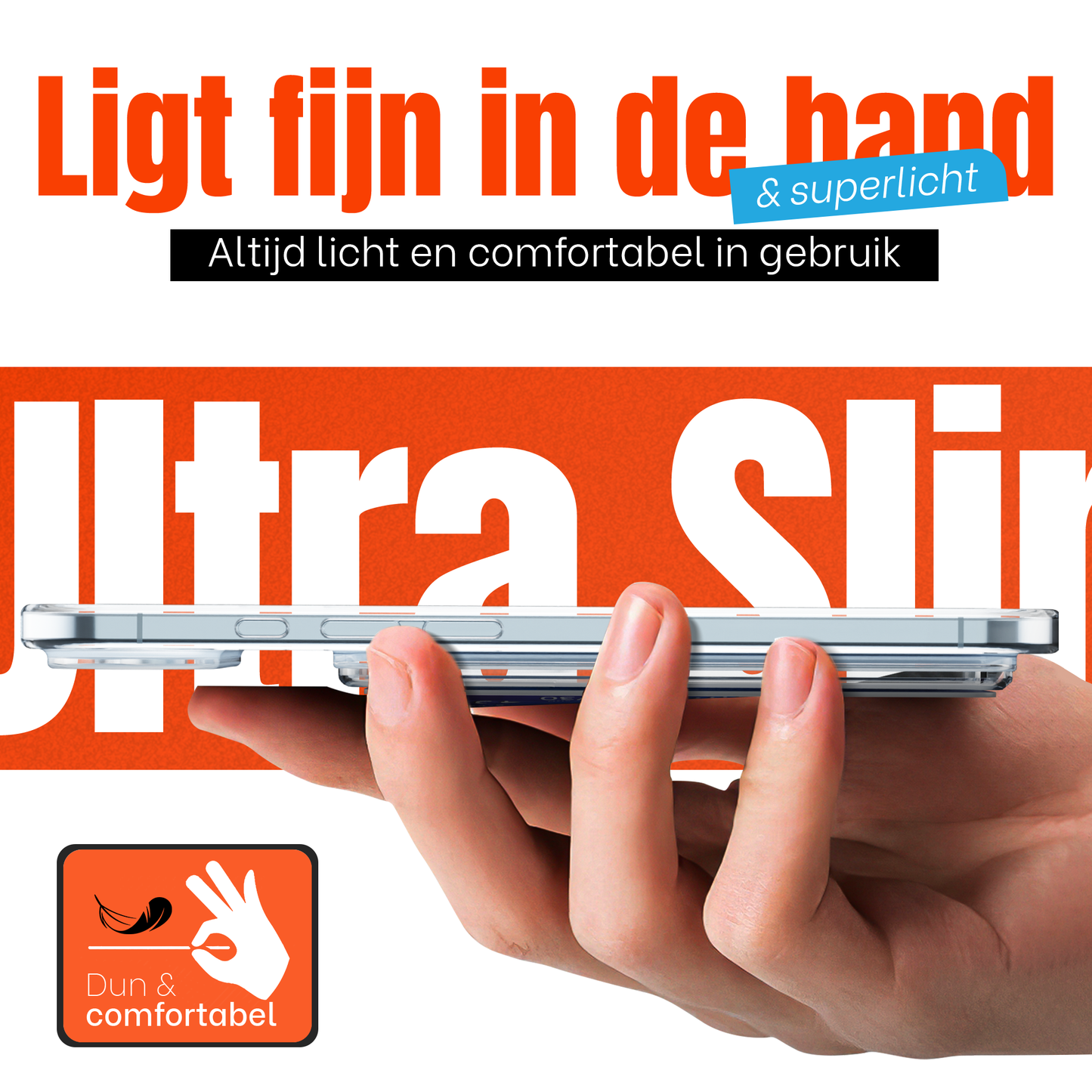 iPhone 17 Air Pasjeshouder hoesje Transparant