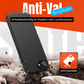My Case Combo: Zwarte Siliconen Hoes met 2 Screenprotectors voor iPhone 16e – Extra Veiligheid