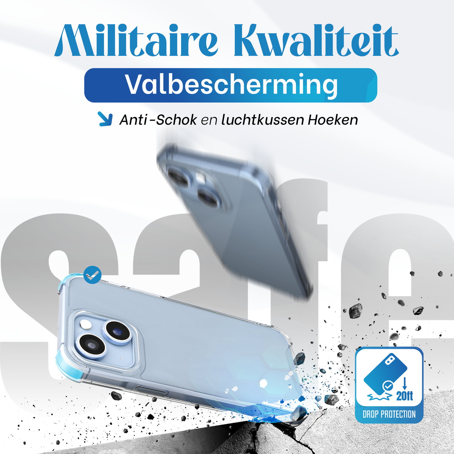 iTech Bumper Hoesje voor iPhone 15 – Slank, Schokbestendig & Beschermend