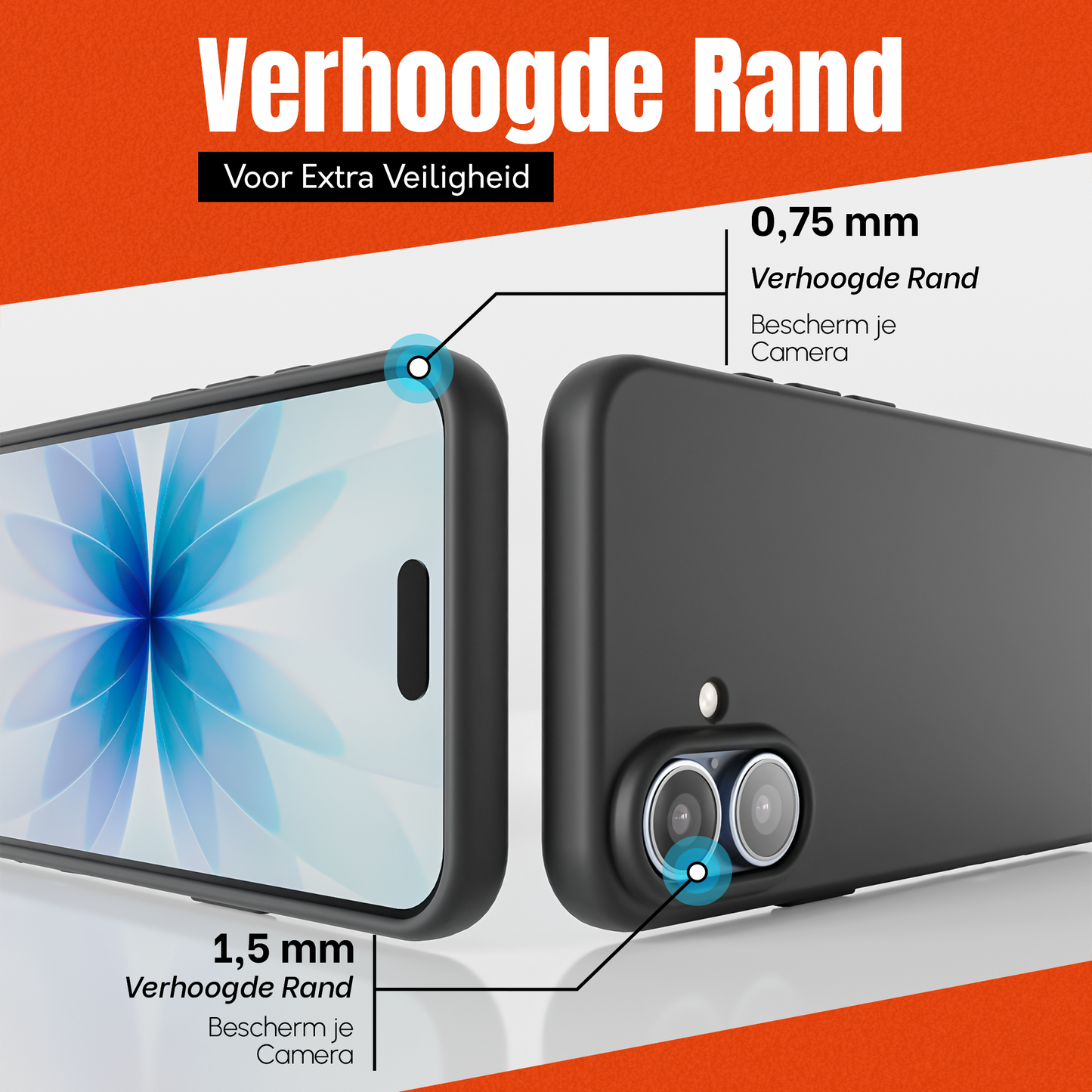 iPhone 17 hoesje Zwart
