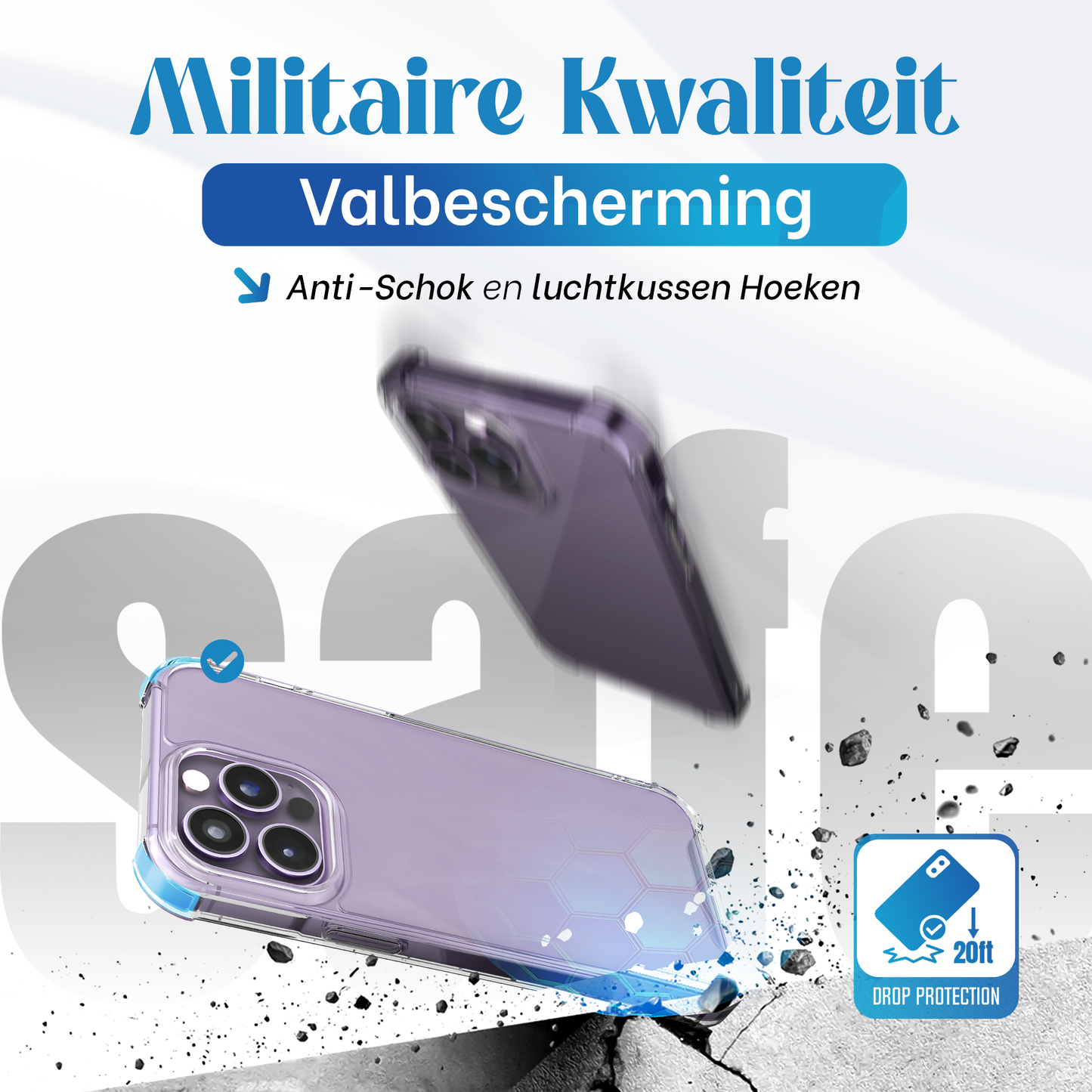 iTech Bumper Hoesje voor iPhone 14 Pro Max – Slank, Schokbestendig & Beschermend