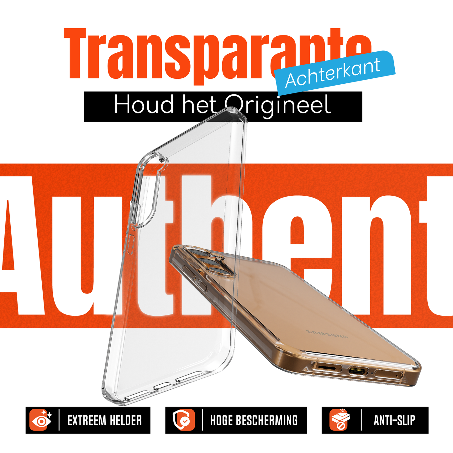 My Case Combo: Transparante Hoes met 2 Screenprotectors voor Samsung Galaxy S24 – Extra Veiligheid