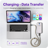 Reovo - Phone cord with in built Data Cable 1.5M