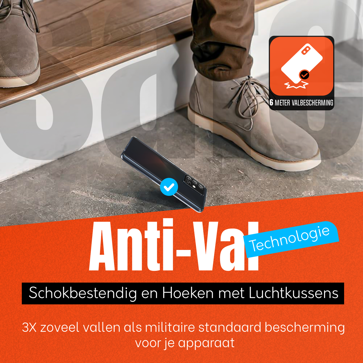 My Case Transparante Hoes voor Samsung Galaxy A51 – Langdurig Helder