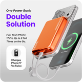 Powerbank 10.000 mAh - 25W - Q2.2 - Geschikt voor MagSafe systeem - Powerbanks - Magnetisch opladen - Snellader - Noodpakket - Draadloos opladen - Met USB-C Poort