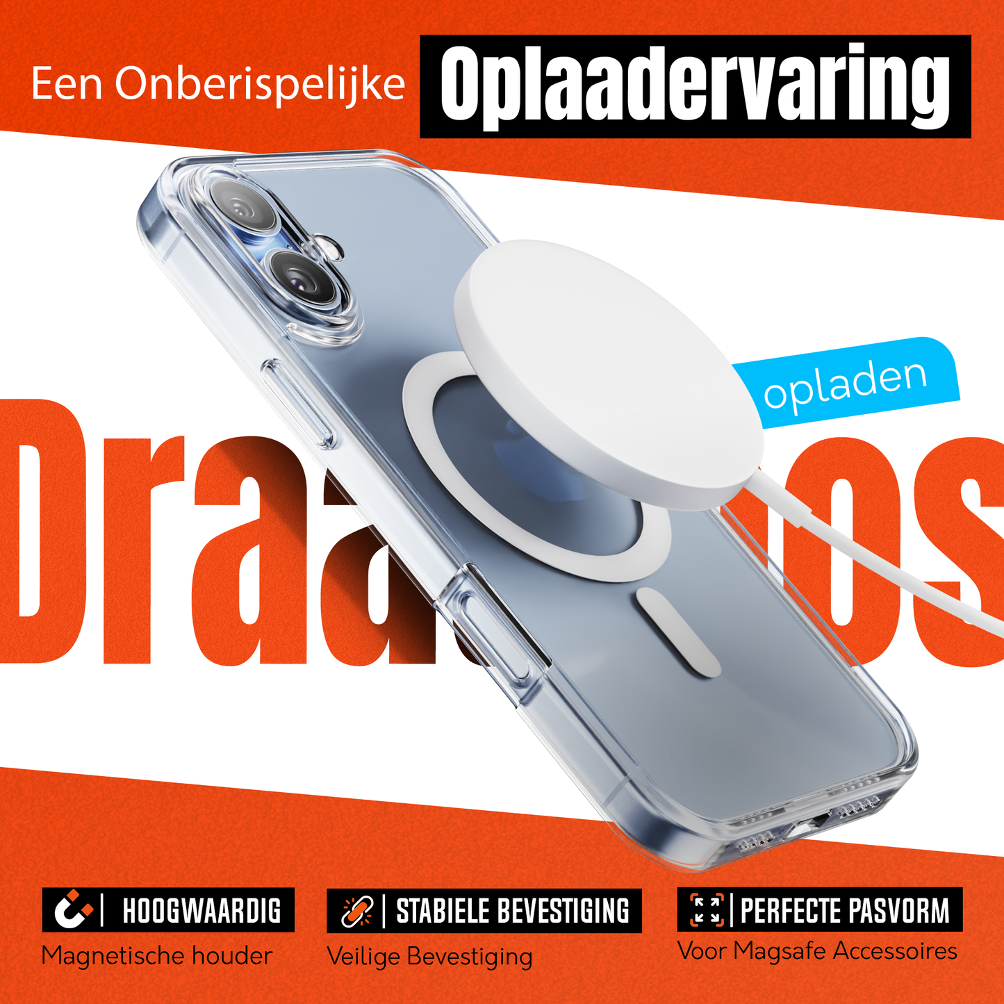 iPhone 17 hoesje Magsafe Transparant