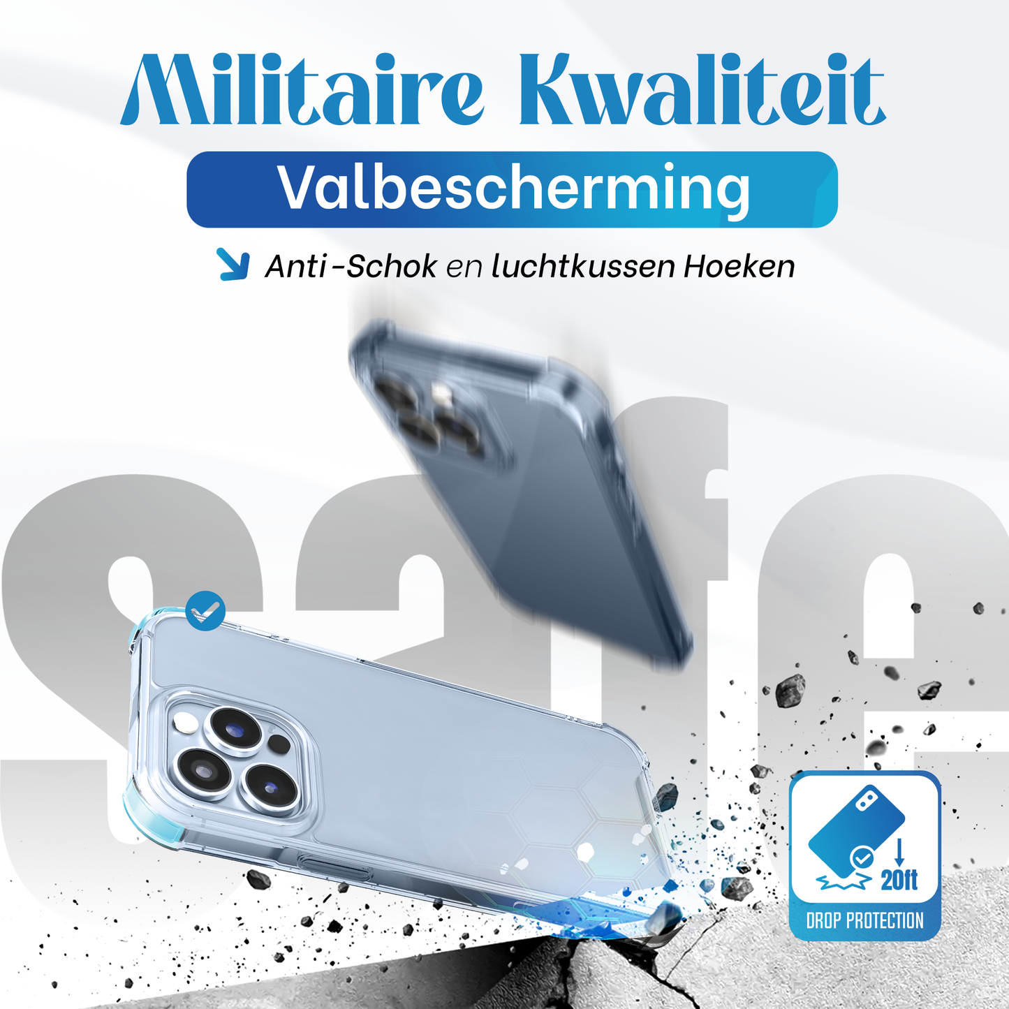 iTech Bumper Hoesje voor iPhone 13 Pro – Slank, Schokbestendig & Beschermend