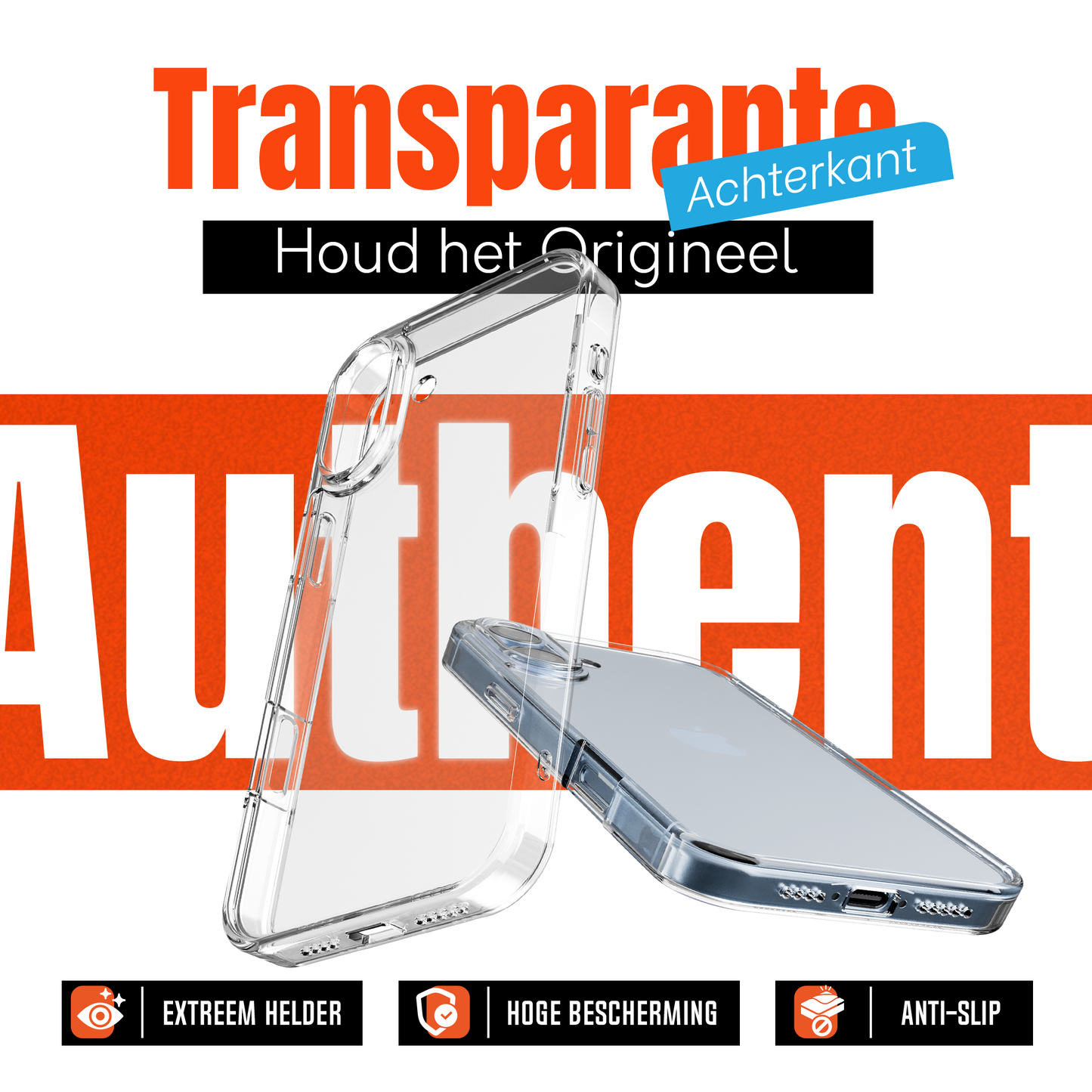 iPhone 17 Hoesje Transparant - screen protector