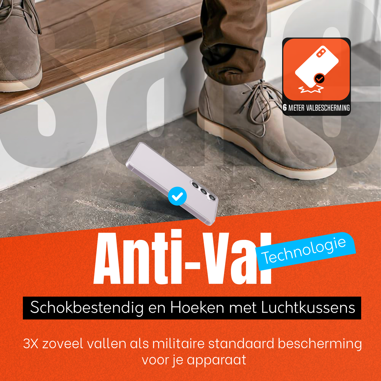 My Case Transparante Hoes voor Samsung Galaxy S23 – Langdurig Helder