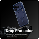 iPhone 17 Pro Max Camera Stand case Donker Blauw