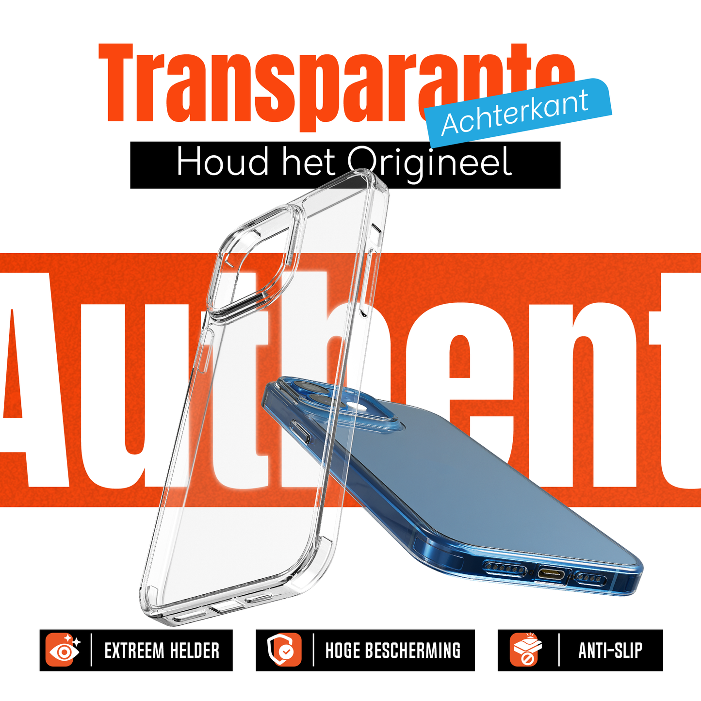 My Case Combo: Transparante Hoes met 2 Screenprotectors voor iPhone 12/12 Pro – Extra Veiligheid