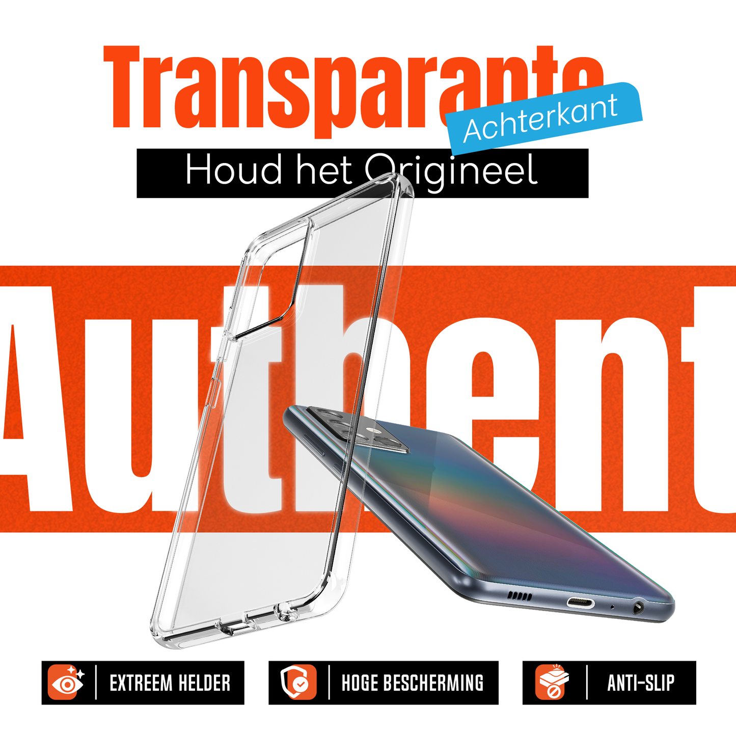 My Case Combo: Transparante Hoes met 2 Screenprotectors voor Samsung Galaxy A51 – Extra Veiligheid