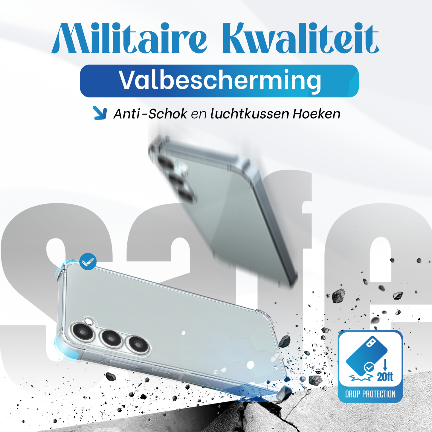 iTech Bumper Hoesje voor Samsung Galaxy S24 FE – Slank, Schokbestendig & Beschermend