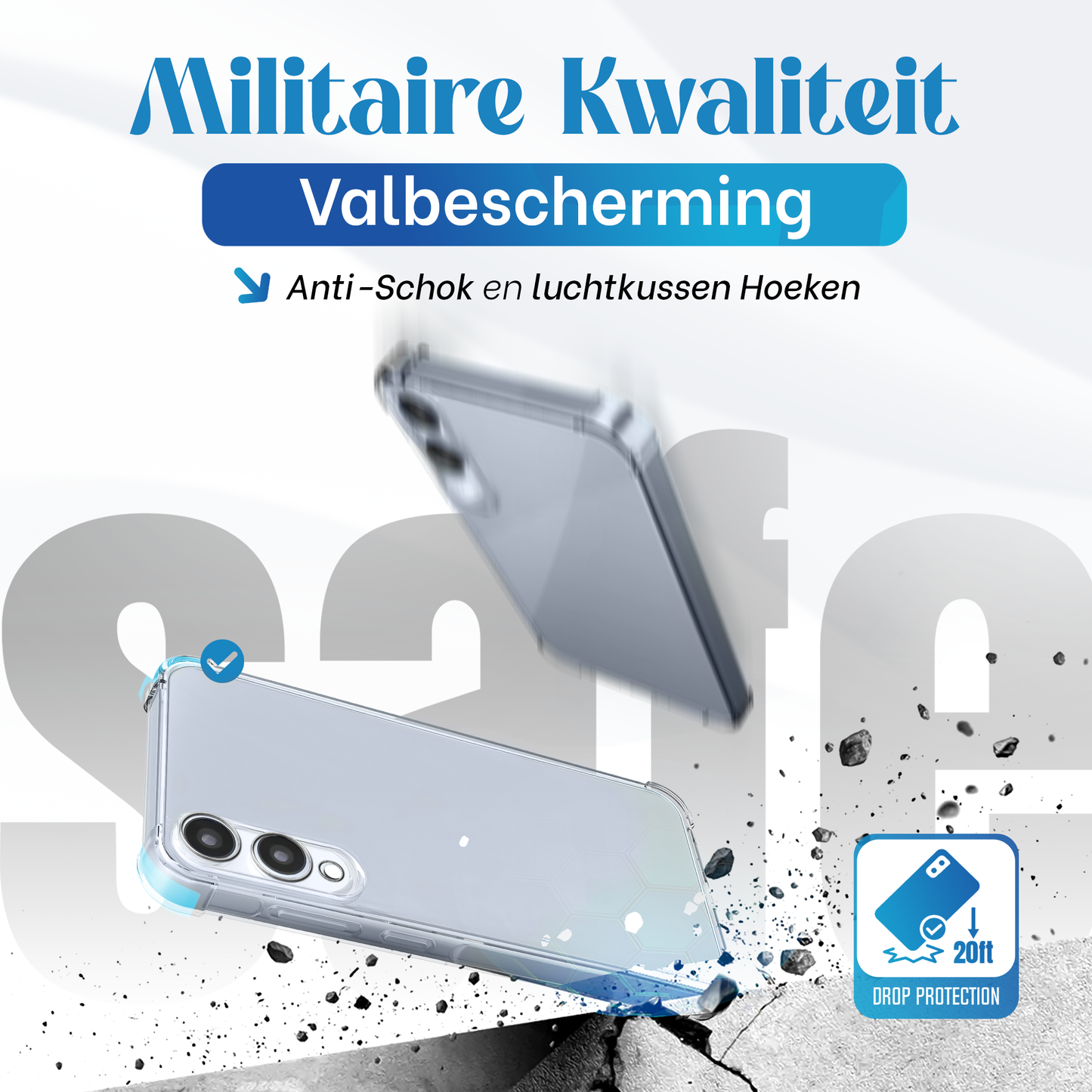 iTech Bumper Hoesje voor Samsung Galaxy S25 Edge – Slank, Schokbestendig & Beschermend