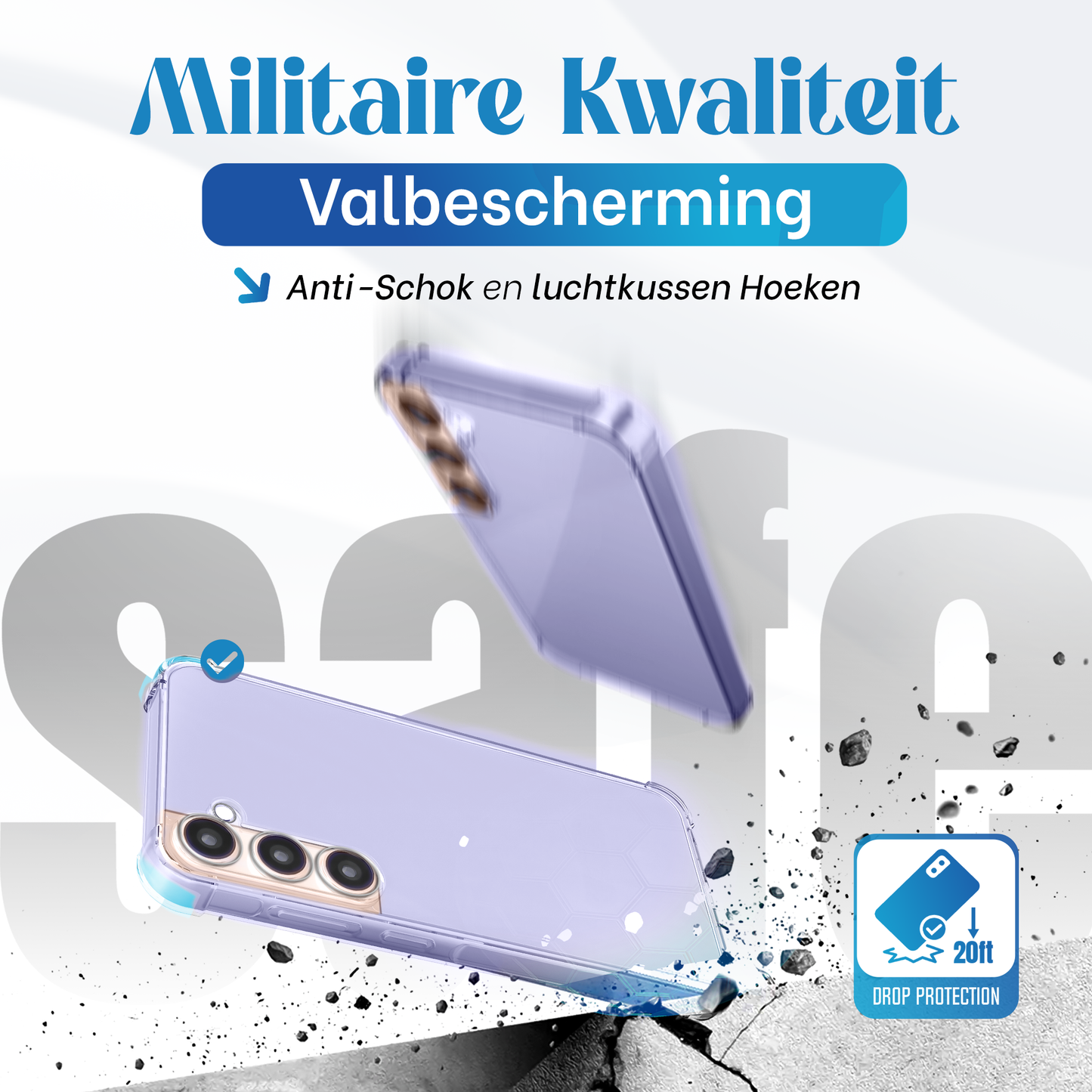 iTech Bumper Hoesje voor Samsung Galaxy S21 – Slank, Schokbestendig & Beschermend