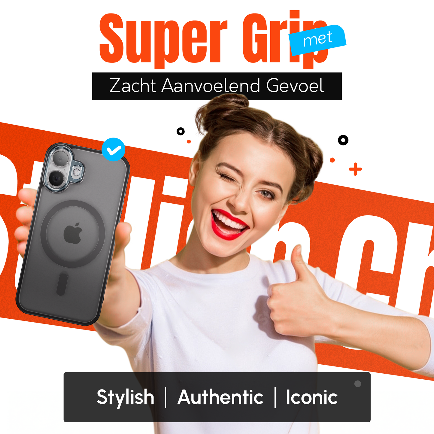 iPhone 17 hoesje MagSafe Zwart