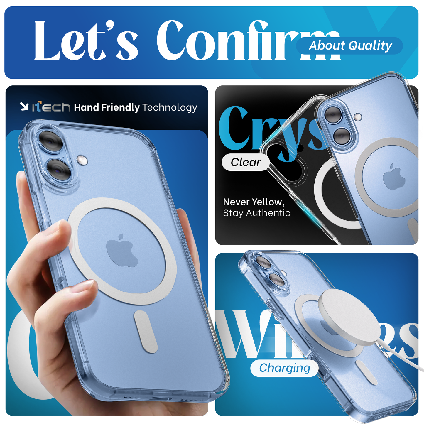 iPhone 17 hoesje Transparant - screenprotector - camera protector