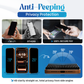 REOVO Privacy Screen Protector - Geschikt voor iPhone 17 Pro - Gorilla Glass Extra Hard - Installatie Tool