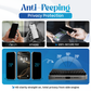 REOVO Privacy Screen Protector - Geschikt voor iPhone 16 Pro - Gorilla Glass Extra Hard - Installatie Tool