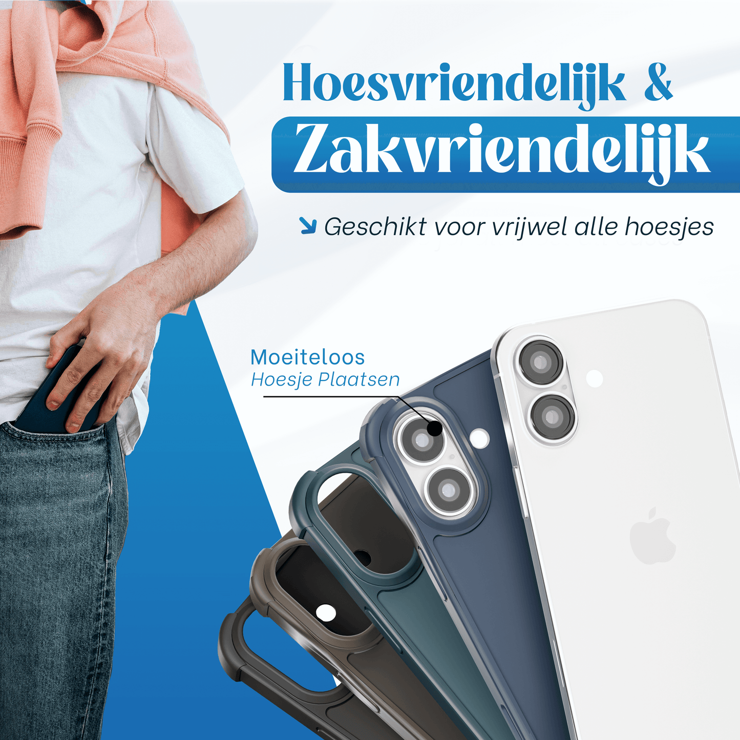 REOVO Camera Protector – Geschikt voor iPhone 17 - 0.05mm Slim Fit – Wit Zilver -Titanium Frame – Anti-Kras & Schokbestendig