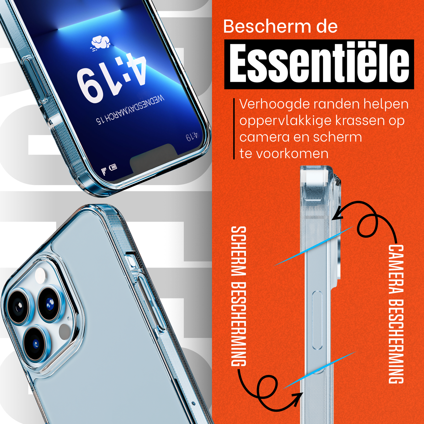 My Case Transparante Hoes voor iPhone 13 Pro Max – Langdurig Helder