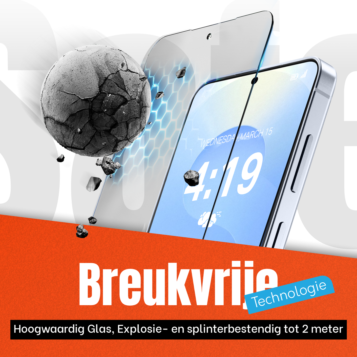 Samsung S26 Hoesje Zwart - Screen protector