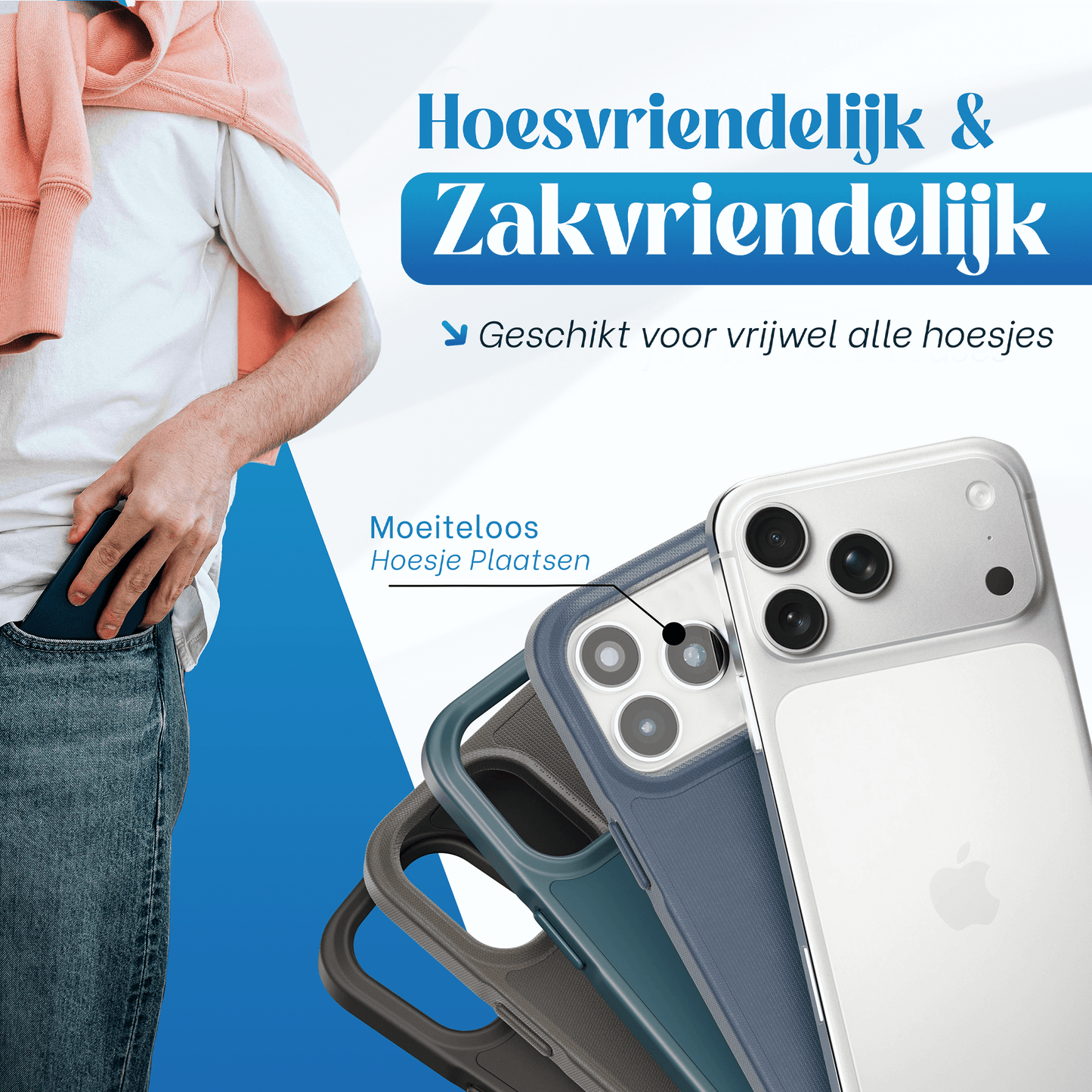 REOVO Camera Protector – Geschikt voor iPhone 17 Pro - 0.05mm Slim Fit – Wit Zilver -Titanium Frame – Anti-Kras & Schokbestendig