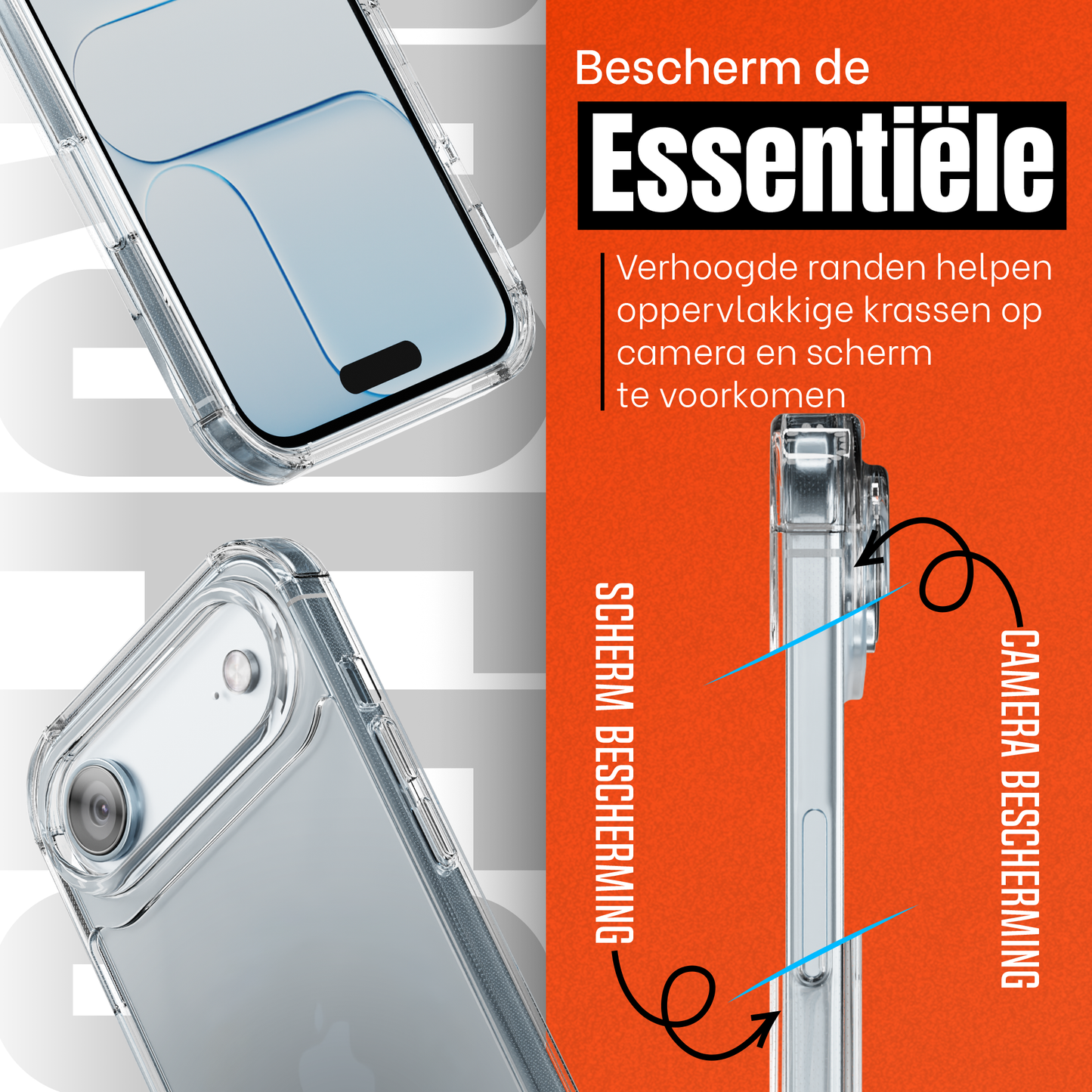 iPhone 17 Air hoesje Transparant