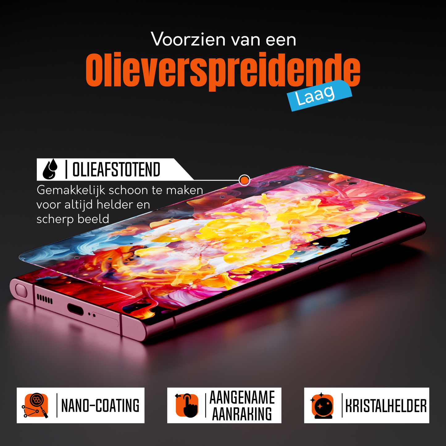 My Case 9H Gehard Glas Screenprotector voor Samsung Galaxy S22 Ultra