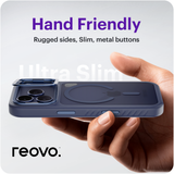 iPhone 17 Pro Camera Stand case Donker Blauw