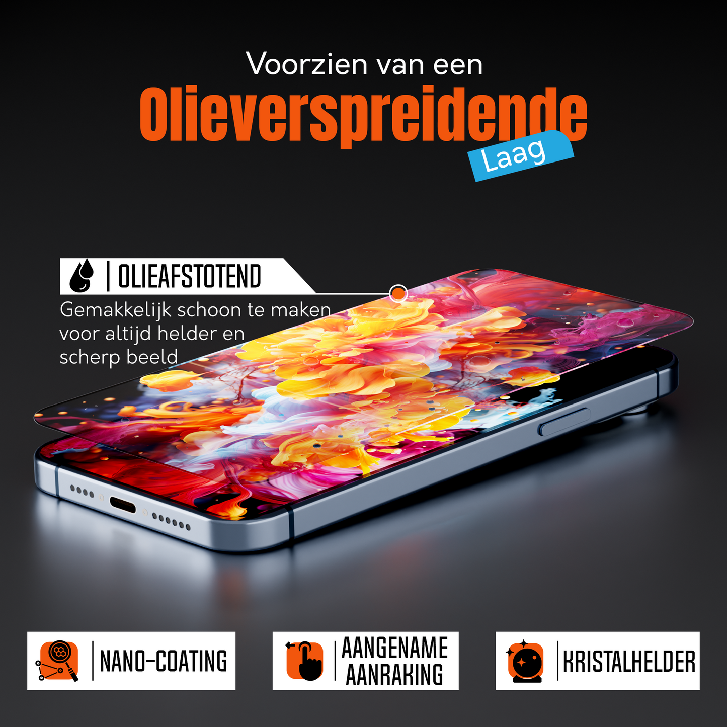 iTech Gehard Glas Screenprotector voor iPhone 14