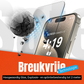 My Case Combo: Zwarte Siliconen Hoes met 2 Screenprotectors voor iPhone 15 Pro Max – Extra Veiligheid