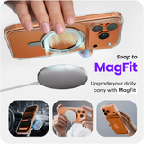 iPhone 17 Pro hoesje Transparant Magsafe 360 telefoonstandaard