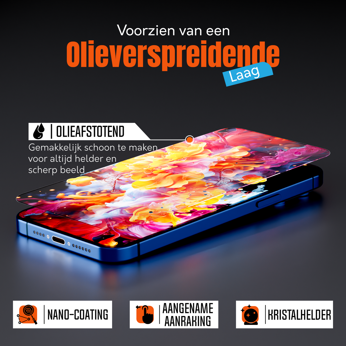 iTech Gehard Glas Screenprotector voor iPhone 12 Pro