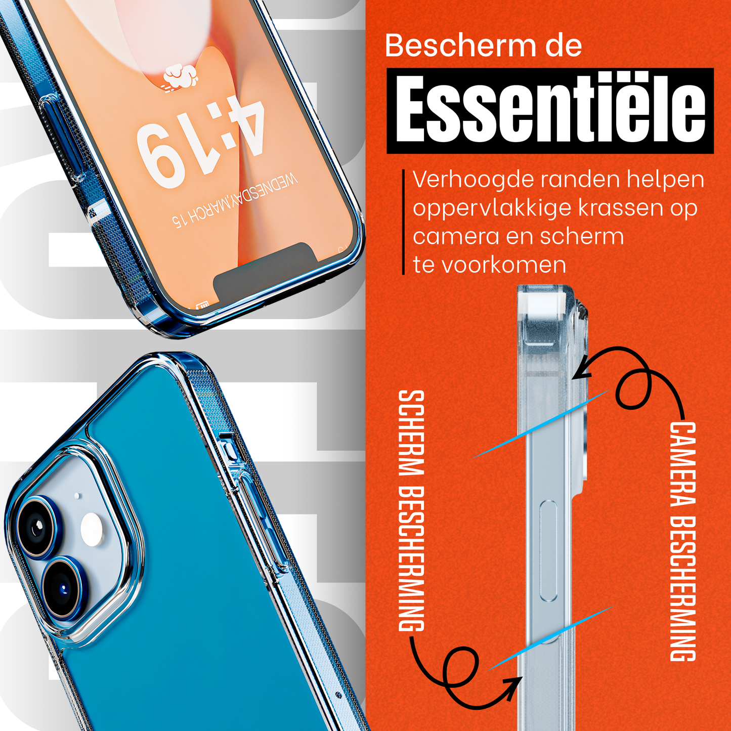 My Case Transparante Hoes voor iPhone 12/12 Pro – Langdurig Helder