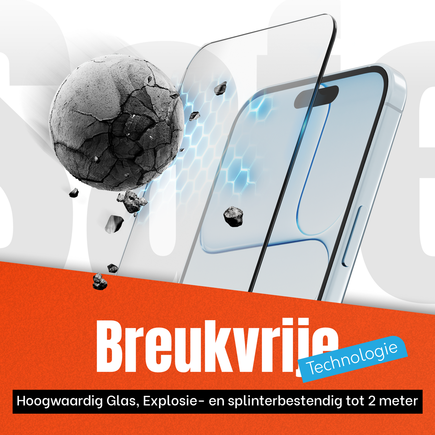iPhone 17 Air Hoesje Zwart - screen protector