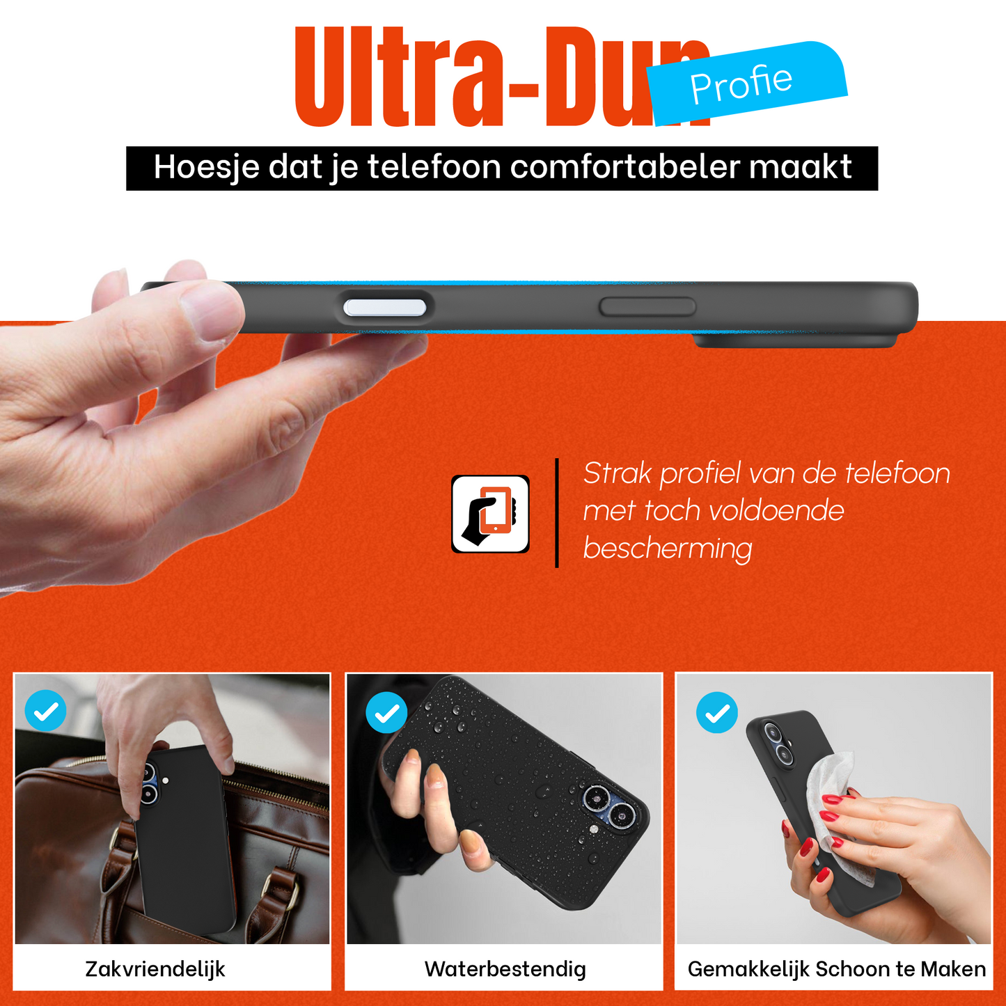 iPhone 17 hoesje Zwart