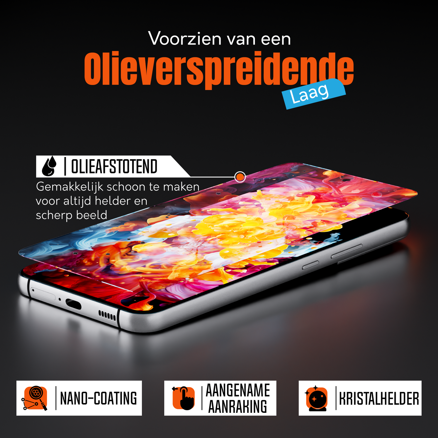My Case 9H Gehard Glas Screenprotector voor Samsung Galaxy S22 Plus