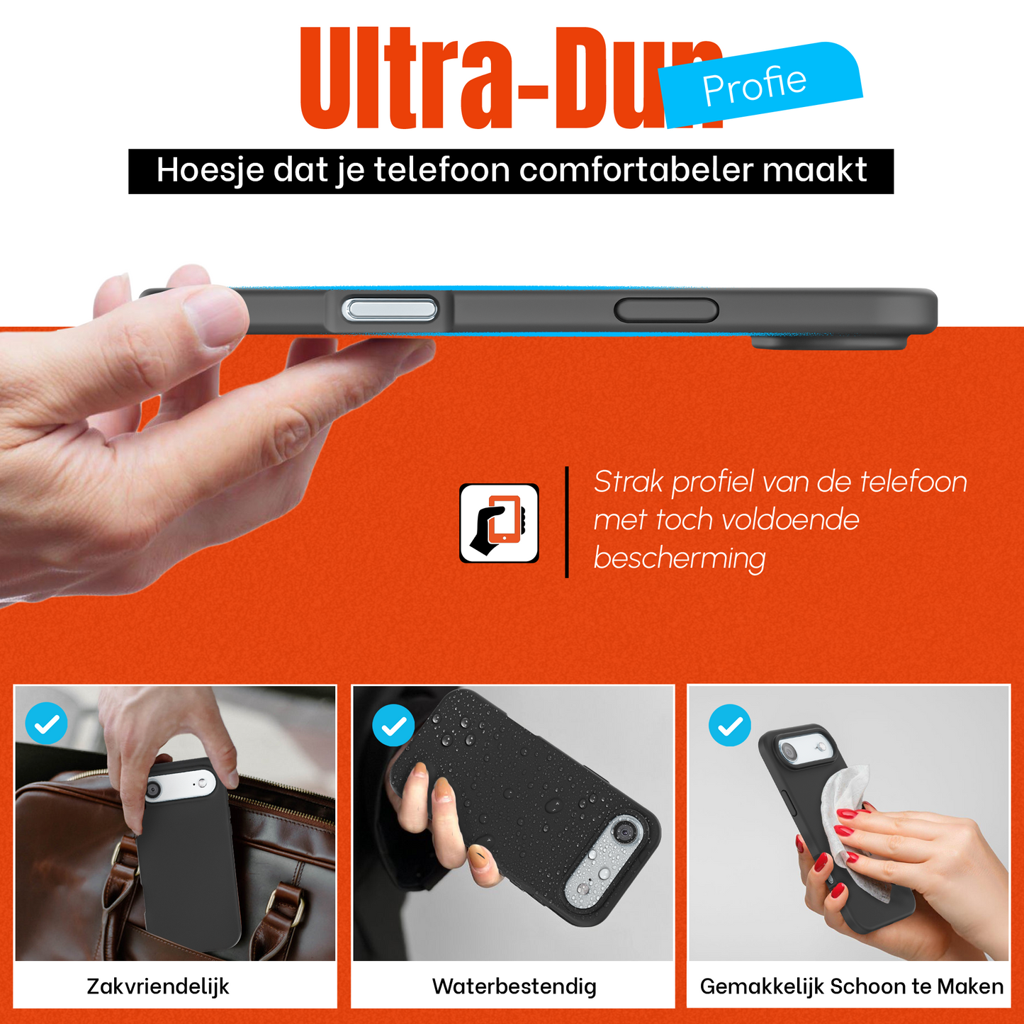 iPhone 17 Air hoesje Zwart