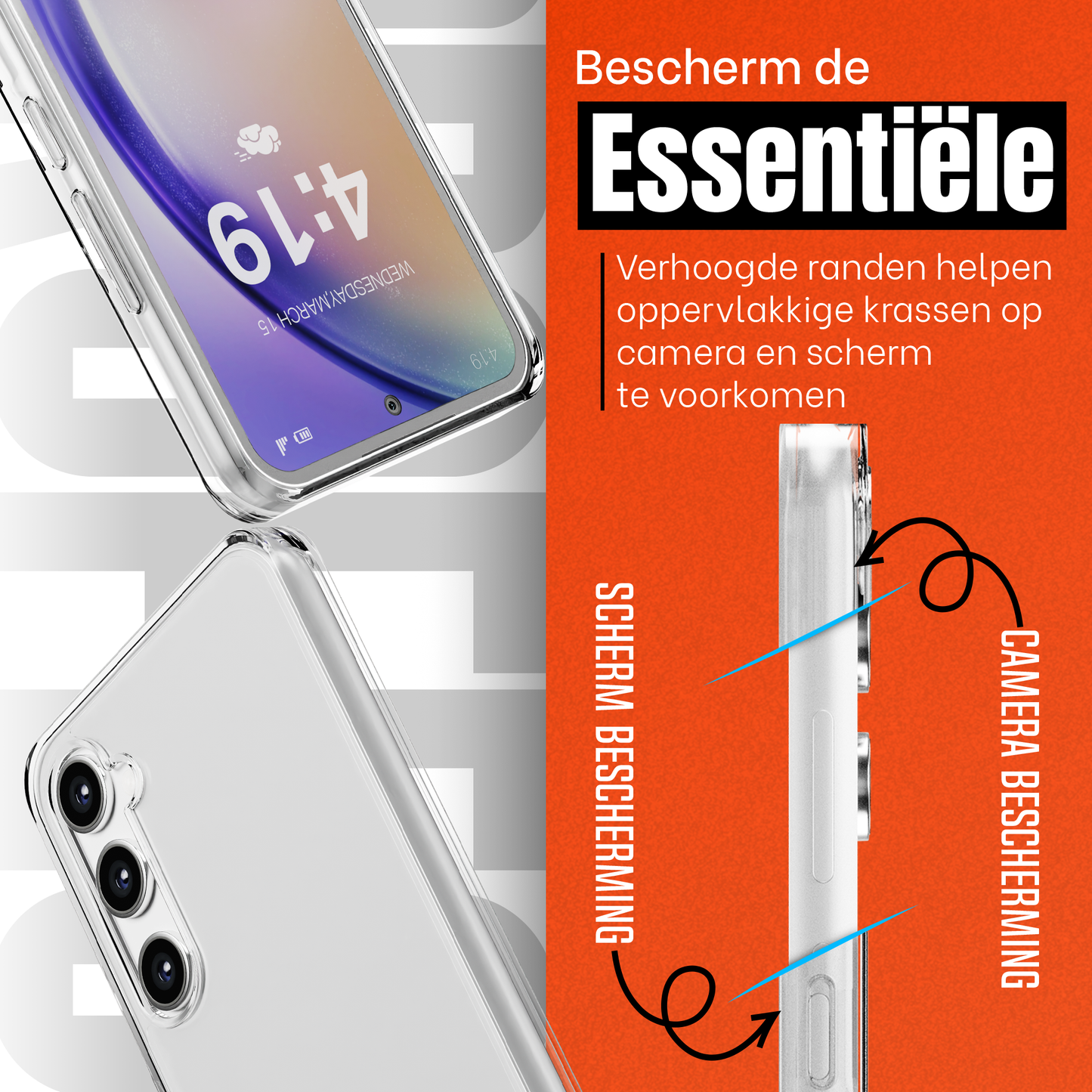 My Case Transparante Hoes voor Samsung Galaxy A54 – Langdurig Helder