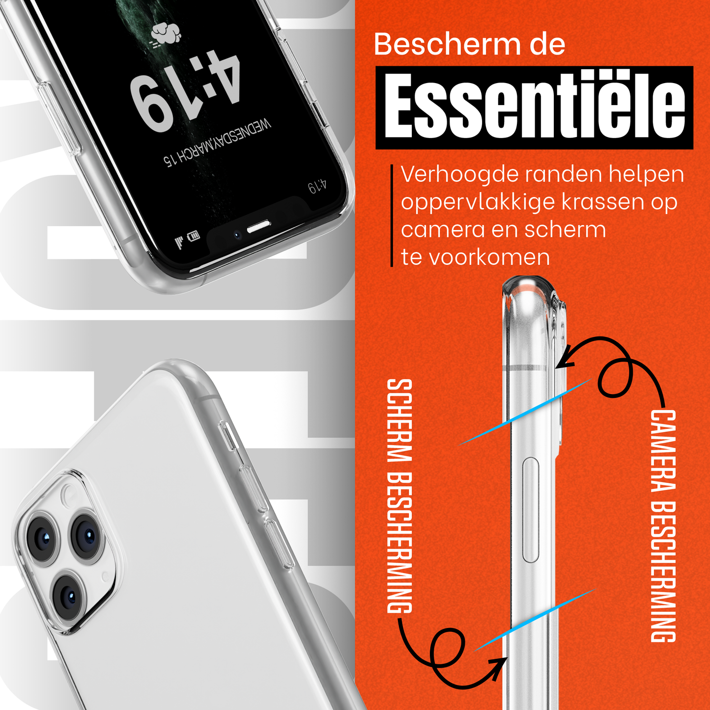 My Case Transparante Hoes voor iPhone 11 Pro – Langdurig Helder