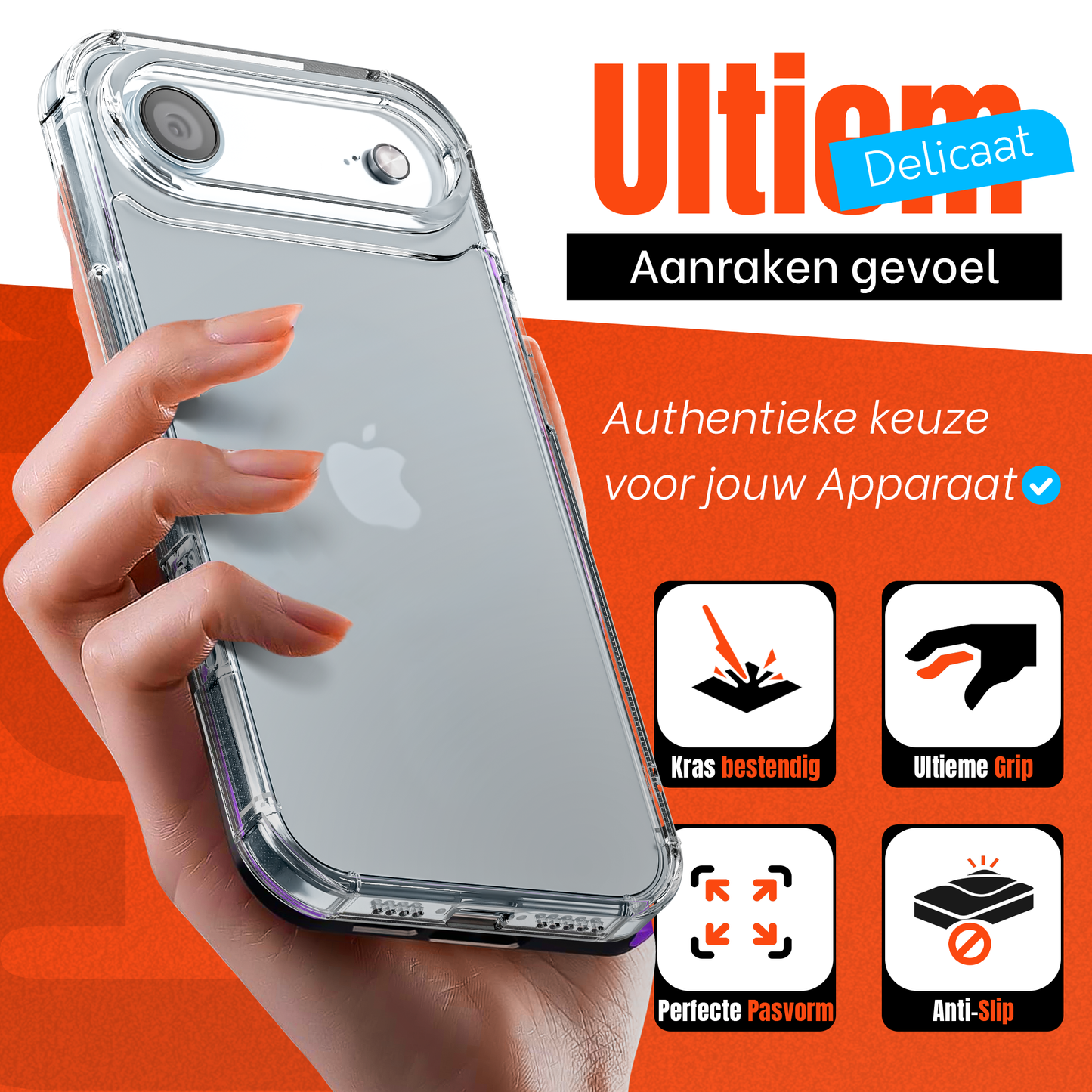 iPhone 17 Air hoesje Transparant