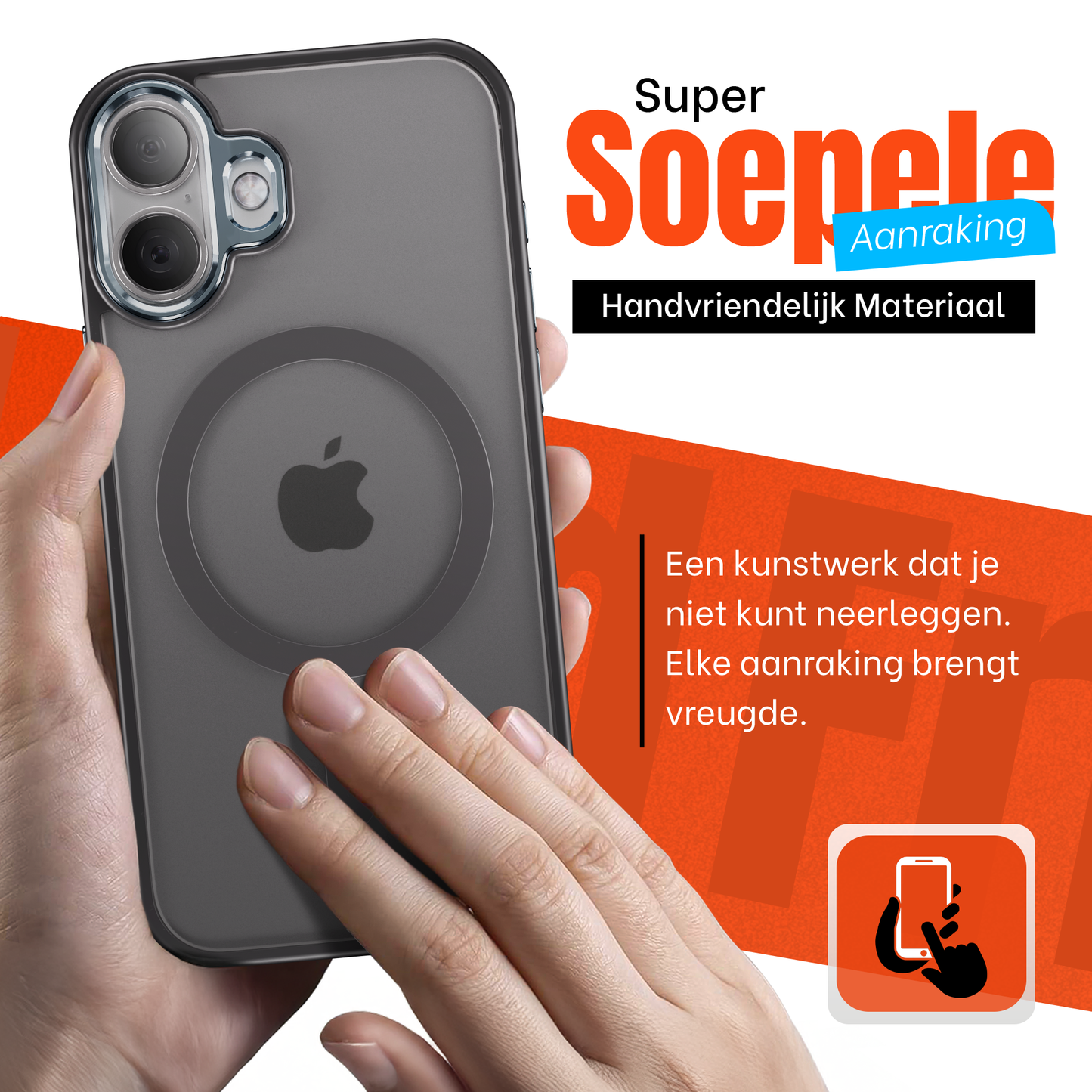 iPhone 17 hoesje MagSafe Zwart