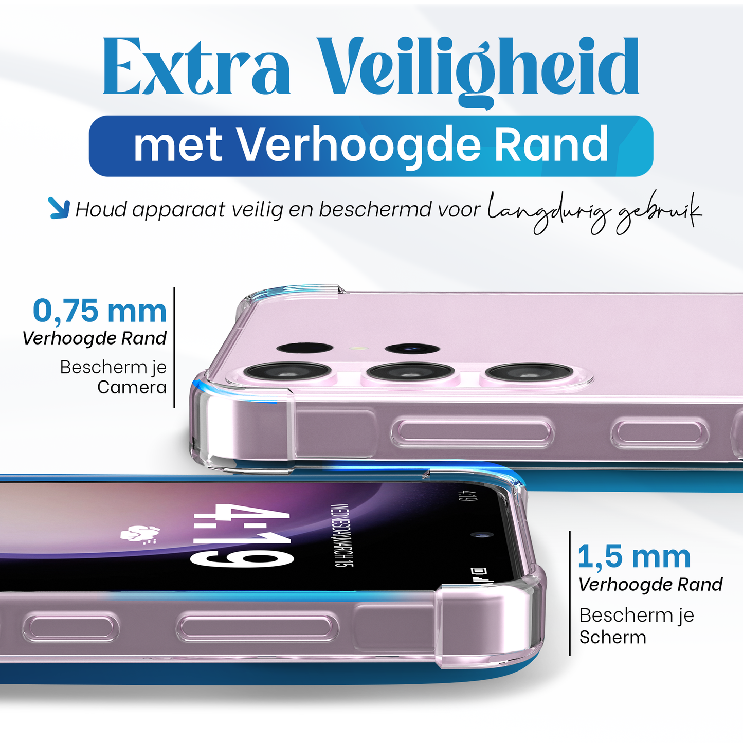 iTech Bumper Hoesje voor Samsung Galaxy S23 Ultra – Slank, Schokbestendig & Beschermend