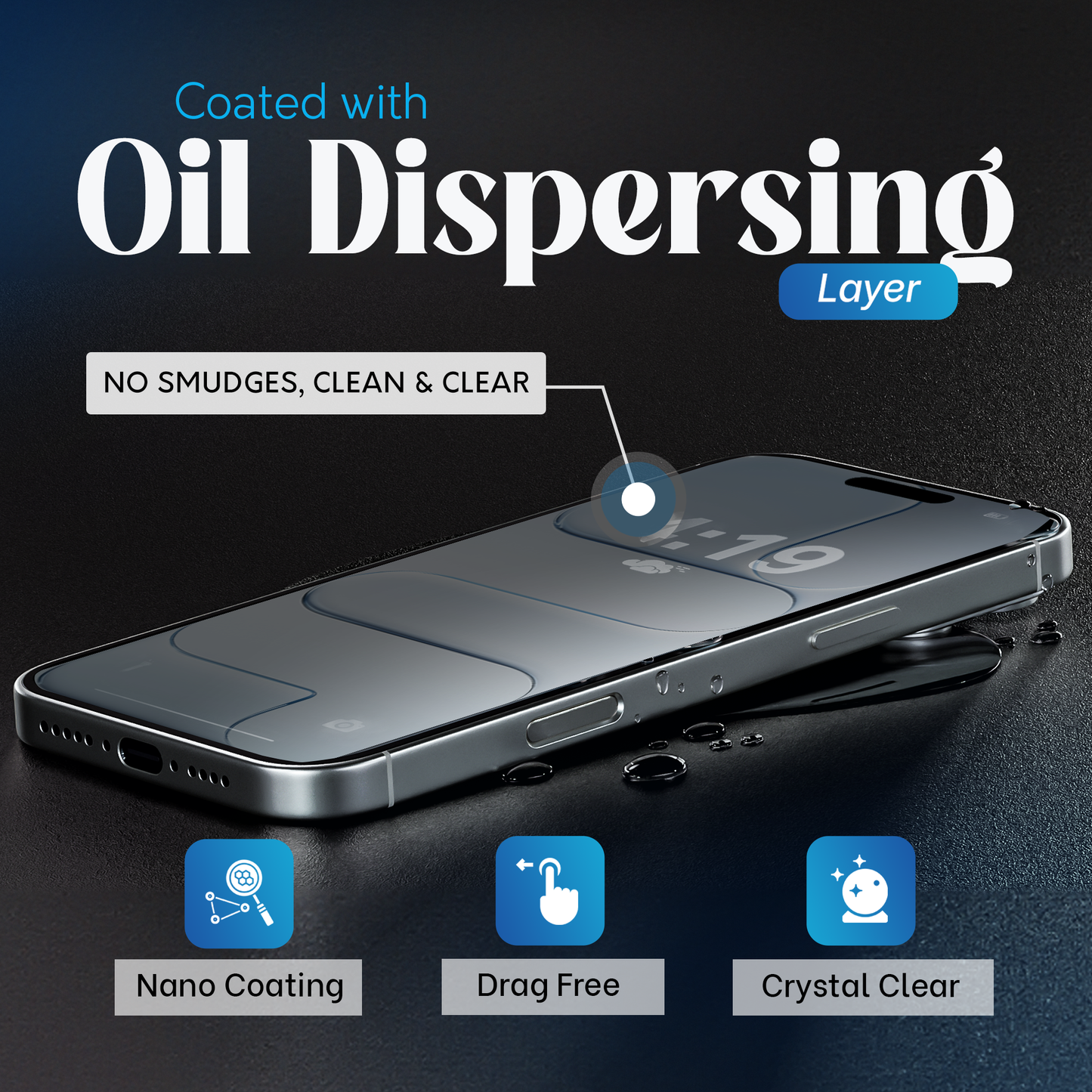 REOVO Privacy Screen Protector - Geschikt voor iPhone 17 Air - Gorilla Glass Extra Hard - Installatie Tool