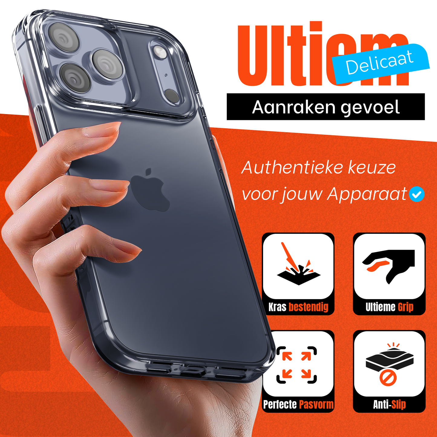 iPhone 17 Pro hoesje Transparant